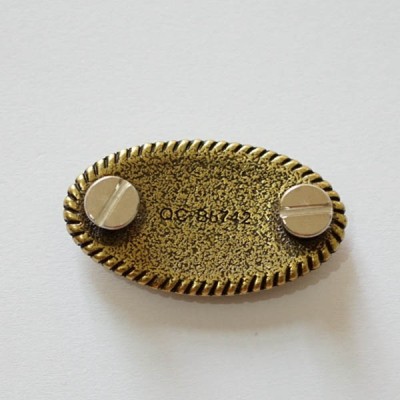 KB105 Oval  Calf Conchos 45x25mm 1pc/bag