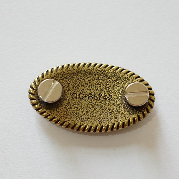 KB105 Oval  Calf Conchos 45x25mm 1pc/bag