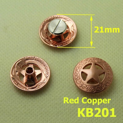 KB201 Small Sizetexas Pentagonal Conchos 21mm 1pc/bag