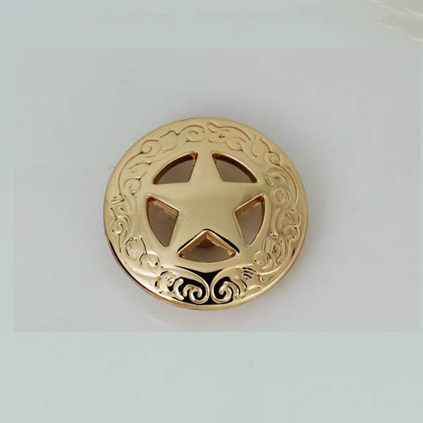 KB201 Small Sizetexas Pentagonal Conchos 21mm 1pc/bag