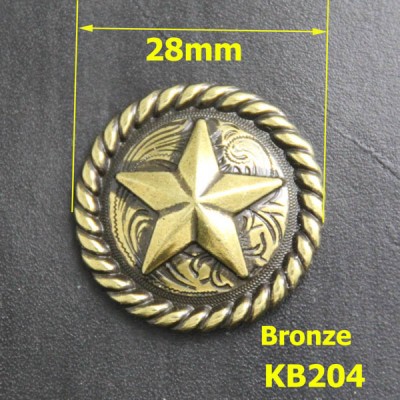 KB204 Pentagonal Badge Conchos 28mm 1pc/bag