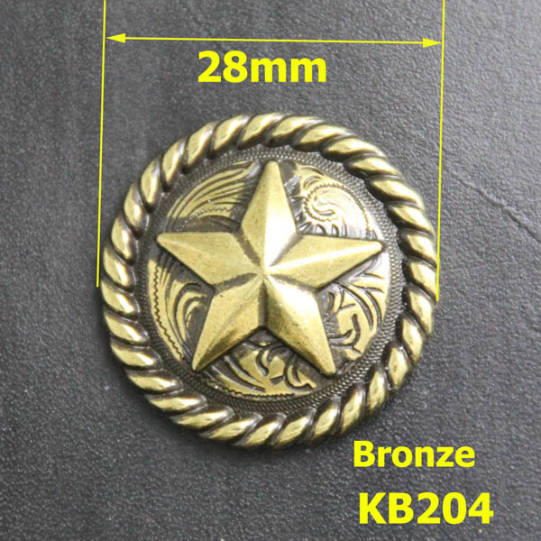 KB204 Pentagonal Badge Conchos 28mm 1pc/bag