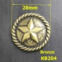 KB204 Pentagonal Badge Conchos 28mm 1pc/bag