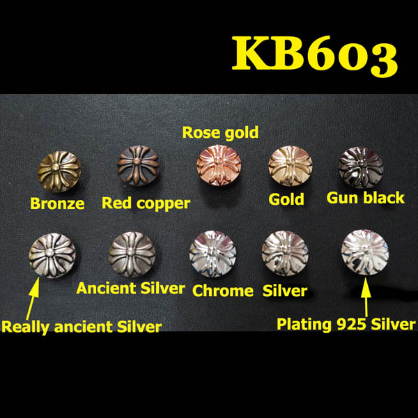 KB603 Cross Flower Conchos 13mm 1pc/bag