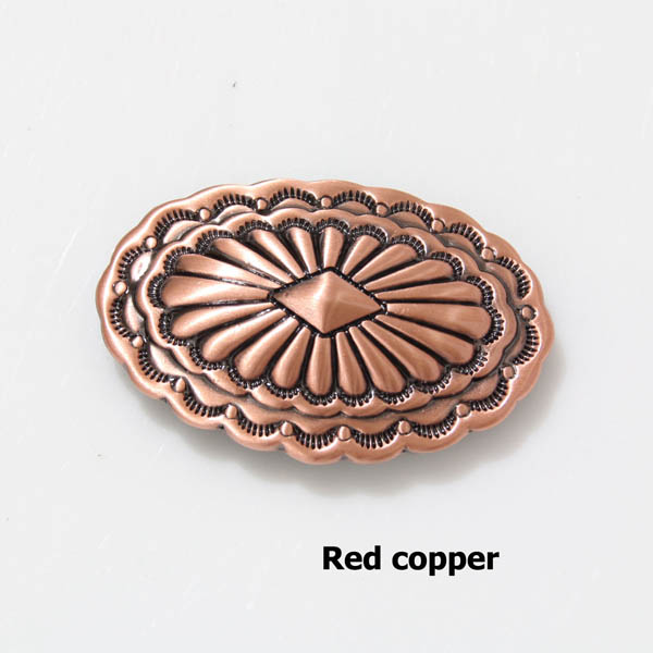 KBO03 Oval Slotted Conchos 48x28mm 1pc/bag