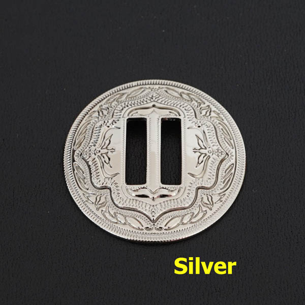 KBS01 Slotted Conchos Slotted Conchos Crafts Slotted Conchos For Leather Slotted Conchos Wholesale Slotted Saddle Conchos 32mm 1pc/bag