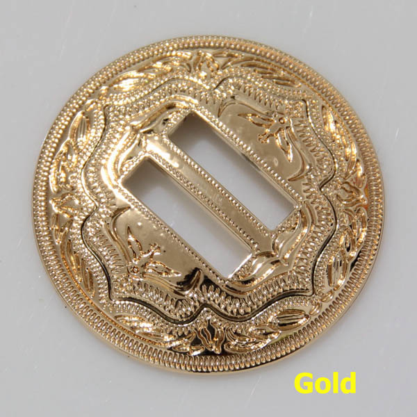 KBS01 Slotted Conchos Slotted Conchos Crafts Slotted Conchos For Leather Slotted Conchos Wholesale Slotted Saddle Conchos 32mm 1pc/bag