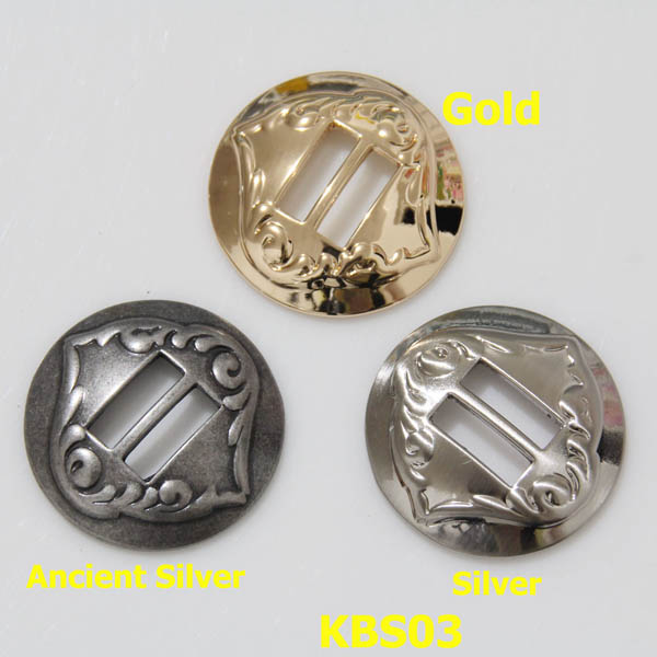 KBS03 Saddle Concho Sets 32mm 1pc/bag