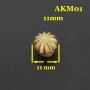 AKM01-11 Conchos For Belts 11mm 1pc/bag