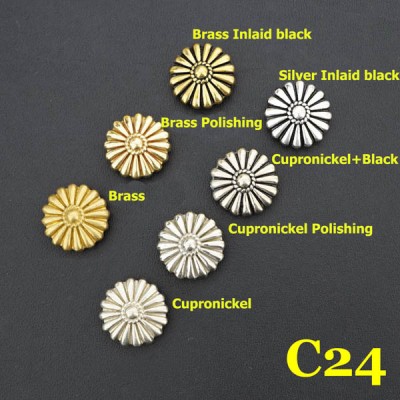 C24 Conchos Rivet Back  16.5mm 1pc/bag