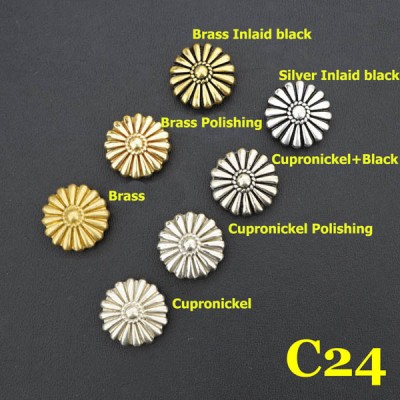 C24 Conchos Rivet Back  16.5mm 1pc/bag