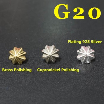 G20 Sterling Silver Conchos 10mm 1pc/bag