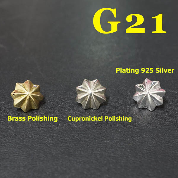 G21 Pendant Round Button Conchos 10mm 1pc/bag