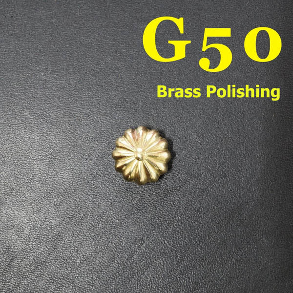 G50 Pure Brass Pumpkin Conchos 17mm 1pc/bag