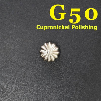 G50 Pure Brass Pumpkin Conchos 17mm 1pc/bag
