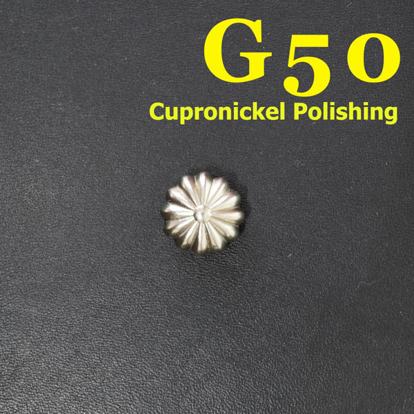 G50 Pure Brass Pumpkin Conchos 17mm 1pc/bag
