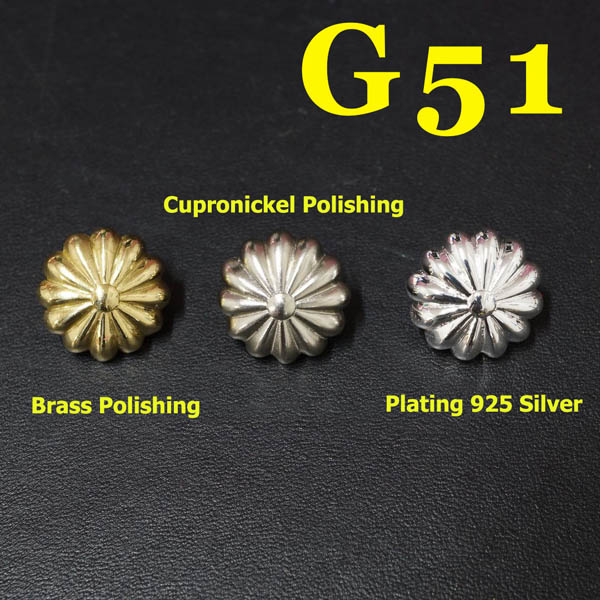G51 Conchos For Tack Studs 17mm 1pc/bag