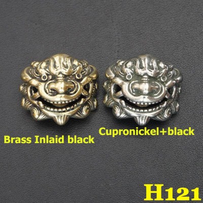 H121 Vintage Cupronickel Concho Leathercraft Hardware Hand-Polish High-Quality  23x25.5mm 1pc/bag