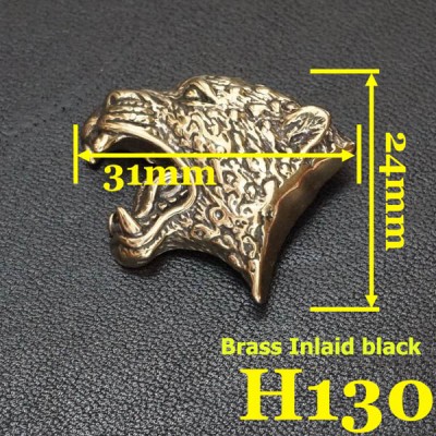 H130 Brass Leopard Conchos 24x31mm 1pc/bag