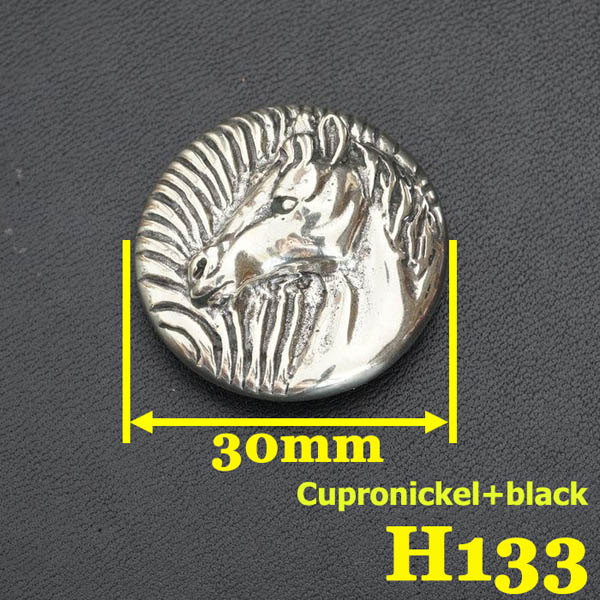 H133 Horse Head Conchos 30mm 1pc/bag