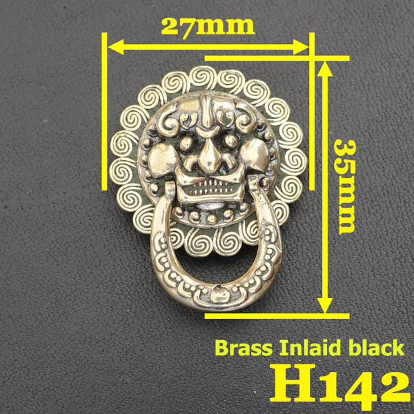 H142 Brass Conchos 27x35mm 1pc/bag