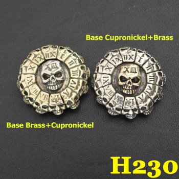 H230 Cupronickel Death Clock Conchos 29mm 1pc/bag