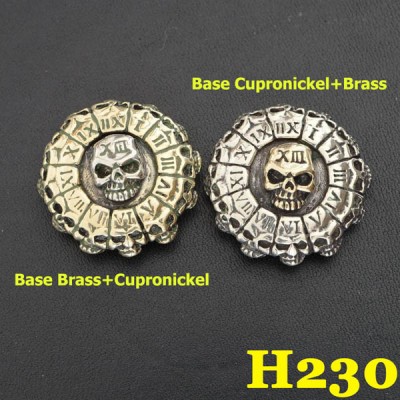 H230 Cupronickel Death Clock Conchos 29mm 1pc/bag