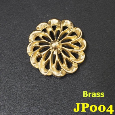 JP004 Brass Cupronickel Whirlwind Conchos 37mm 1pc/bag