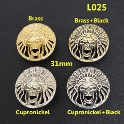 L025 Indian Chiefs Conchos 31mm 1pc/bag