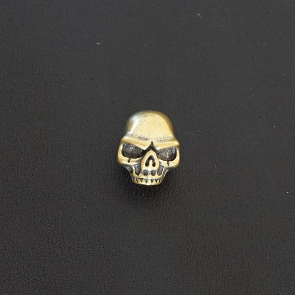 L030 Pure Brass Skull Conchos 16.5x12mm 1pc/bag