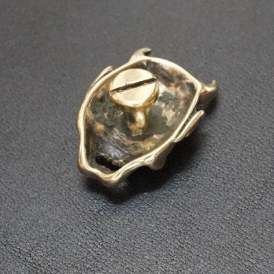 L056 Brass Conchos Screw Back 19x27mm 1pc/bag