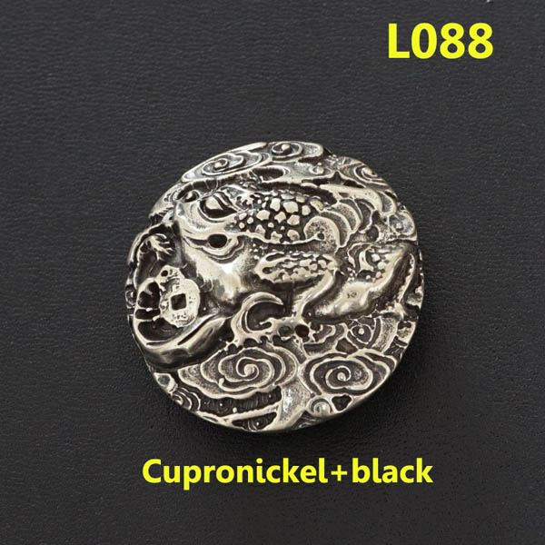 L088 Brass Conchos Rivet Back  33mm 1pc/bag