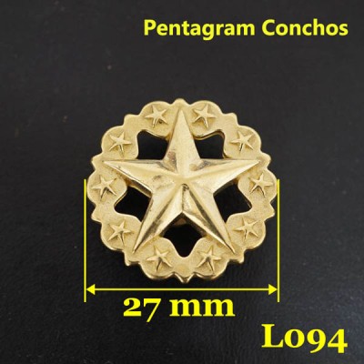 L094-27 Star Badge Conchos 27mm 1pc/bag