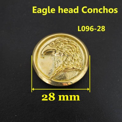 L096-28 Eagle Head Badge Conchos 28mm 1pc/bag