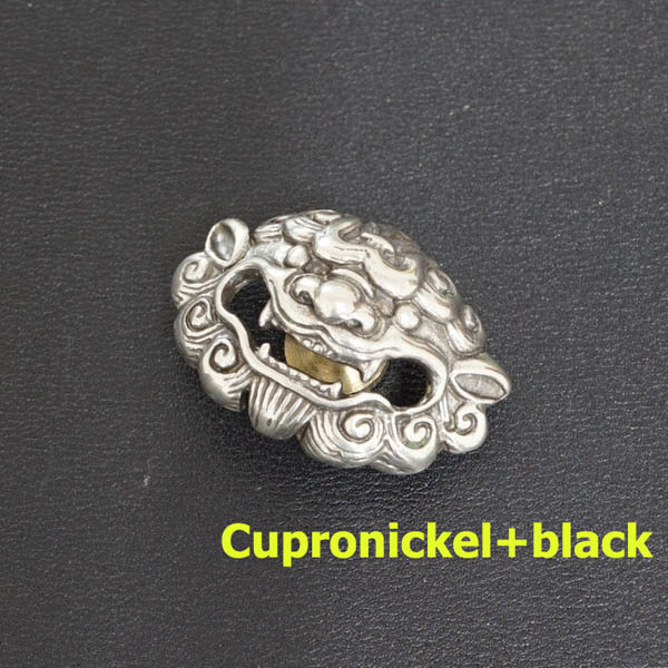 L109 Brass Leather Concho Belt 27x21mm 1pc/bag