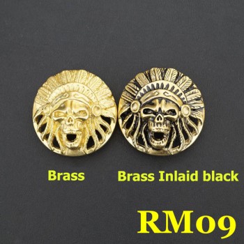 RM09 Brass Conchos For Belts 35mm 1pc/bag