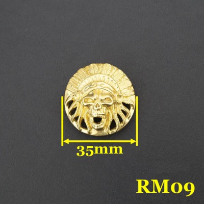 RM09 Brass Conchos For Belts 35mm 1pc/bag