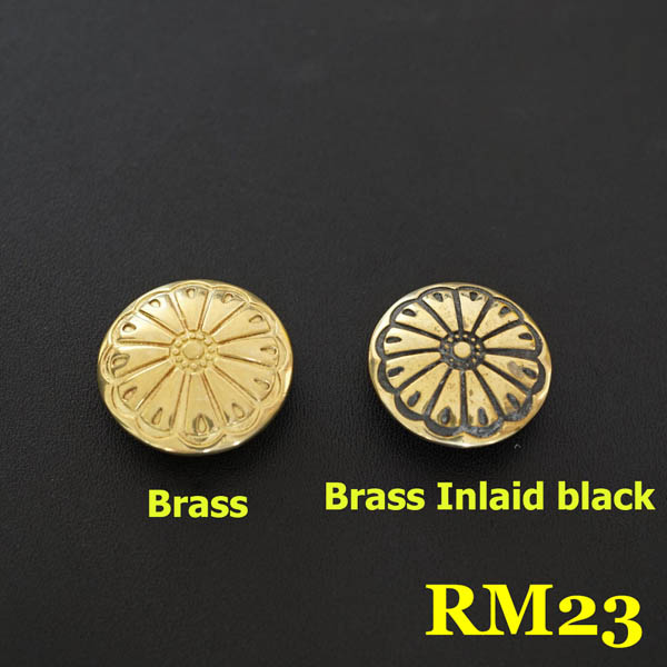 RM23 Brass Conchos Wholesale 26mm 1pc/bag