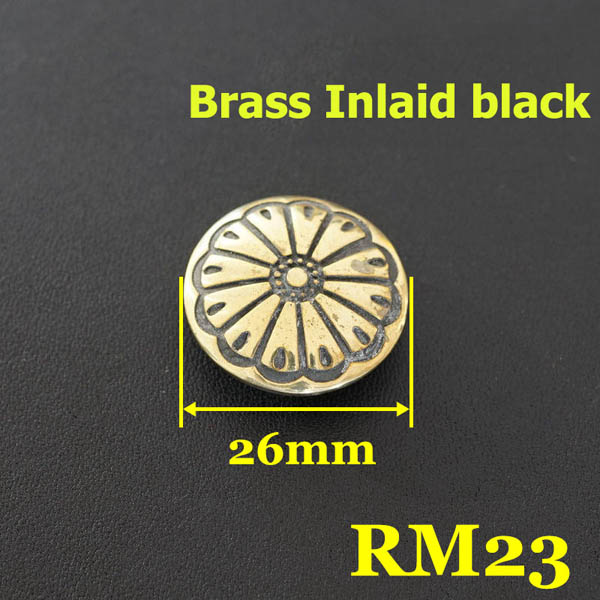 RM23 Brass Conchos Wholesale 26mm 1pc/bag