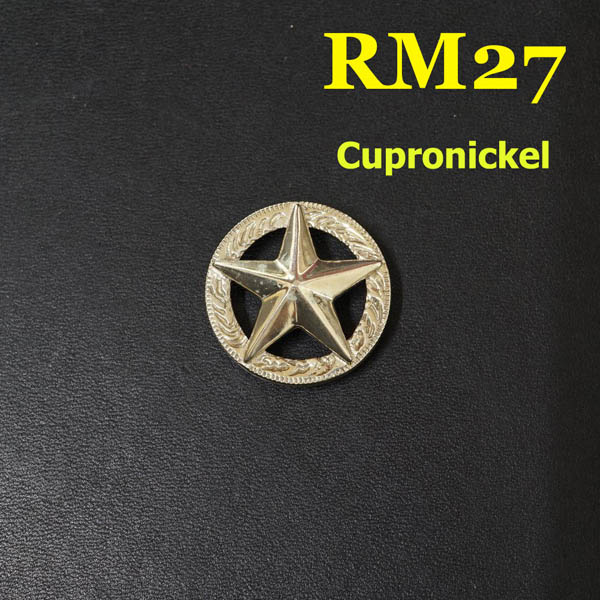RM27 Big size 3D Texas pentagonal Conchos 27mm 1pc/bag