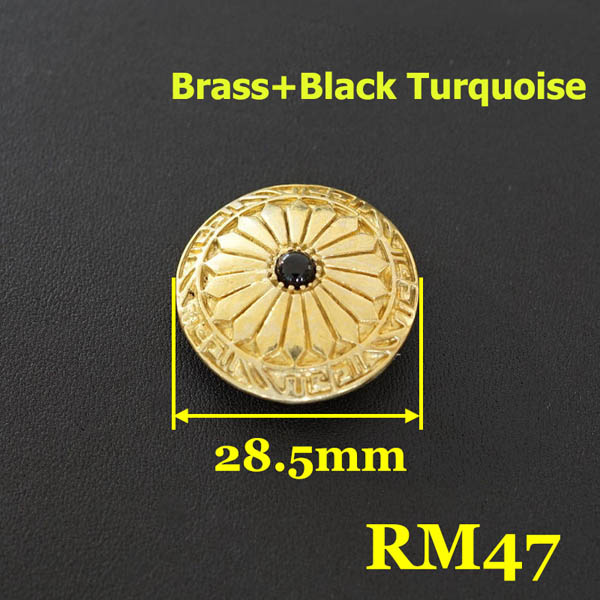 RM47 Indian Style Turquoise Conchos 28.5mm 1pc/bag