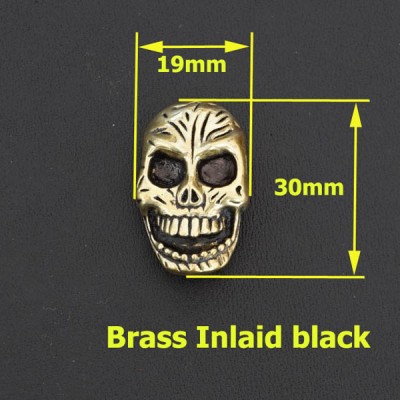 RM61 Brass Skull Conchos 19x30mm 1pc/bag