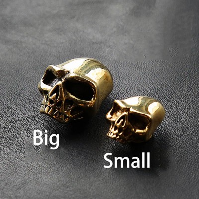 NA003 Brass Cupronickel Skull 23x17mm/12x16mm