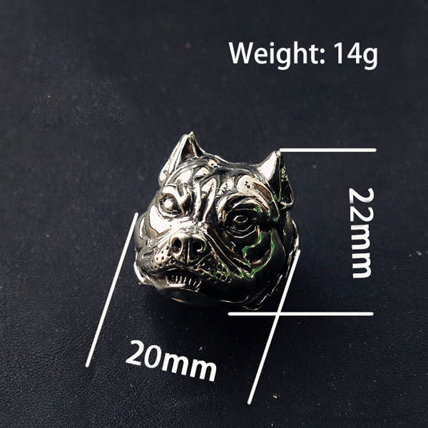 NA013 Doghead Bulldog 22x20mm