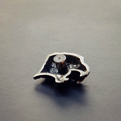 NA029 Leopard Head Screw on Conchos 25.5x32mm