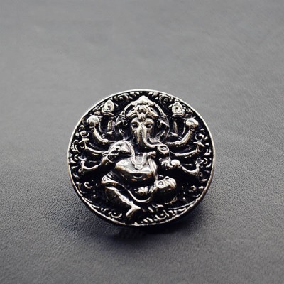 NA030 Ganesha Motorcycle Conchos 39mm