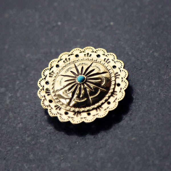 NA058 Turquoise Conchos Brass 30mm/38mm