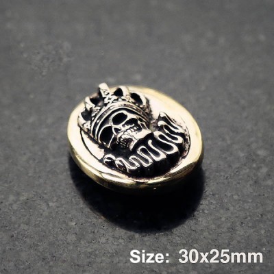 NA067 Skull Queen Conchos 30x25mm