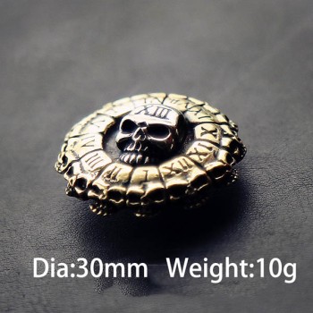 NA073 Skull Death Clock Conchos 30mm
