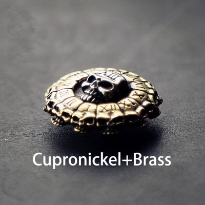 NA073 Skull Death Clock Conchos 30mm